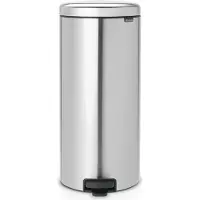 Brabantia , cubo de basura Treteimer Newicon de 30,0 litros, acero mate, con sistema de cierre FPP