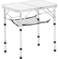 Vevor Mesa plegable portátil de aluminio para camping, de 60 cm. Ideal para picnics, uso en interiores y exteriores