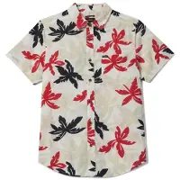 Brixton - Charter Print S/S Woven - Camisa size L, gris