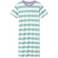 Mazine - Women's Bold Striped Jersey Dress - Vestido size M, blanco