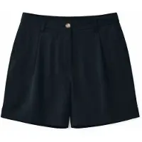 Mazine - Women's Pleated Viscose Shorts - Pantalones cortos size XS, negro
