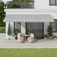 Prolenta Maison Exclusive: Toldo eléctrico con iluminación LED y sensor, dimensiones 6 x 3 metros