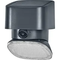 Osram Lámpara de pared solar LED Endura Style, giratoria, 10,3W, 3000K (blanco cálido), 890 lúmenes, sensor PIR, IP54, 140 días de autonomía