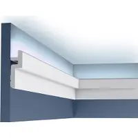 ORAC Decor C394 MODERN STEPS Cornisa para luz indirecta Perfil de estuco 2 m