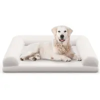 Northix Cama ortopédica para perros de tamaño mediano, de espuma, color beige