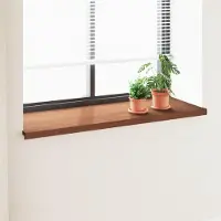 Syfax Umbral de Ventana Madera Marrón 140 x 50 x 4,5 cm PVC