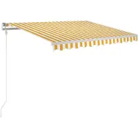 Syfax Toldo eléctrico con LED y sensor 3,5 x 2,5 m