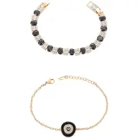 Faina Pulsera oro / negro / transparente