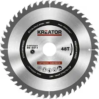 Kreator Disco de sierra circular de 210 mm, 2,2 mm de grosor, 48 dientes, con un agujero central de 30 mm