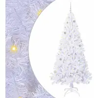 Syfax Árbol de Navidad artificial con 300 LED 210 cm PVC y Acero