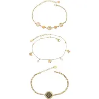 Faina Pulsera oro / negro / transparente