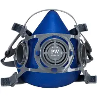 Portwest P410, máscara facial semimascarilla, color azul, talla S
