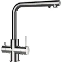 Schock 560120EDM, tirador, acero inoxidable, acero inoxidable, tiradores de palanca, doble, tipo L