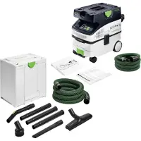 Festool CTM MIDI I AC CLEANTEC Aspirador móvil 1200 W 15 l Clase de polvo M + Kit de limpieza para artesanos