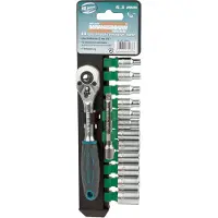 BRÜDER MANNESMANN M29114. Juego de llaves de vaso de 1/4", 14 piezas, marca