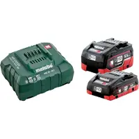 Metabo set básico 1x batería LiHD 4,0 Ah 18 V CAS Li-Ion + 1x batería LiHD 5,5 Ah + cargador ASC 55 ( 685160000 )