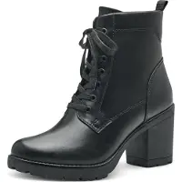 Marco Tozzi Botines con cordones negro