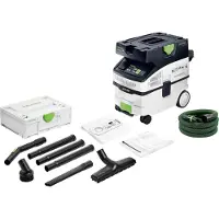 Festool CTM MIDI I AC CLEANTEC Aspirador móvil 1200 W 15 l Clase de polvo M + Kit de limpieza estándar