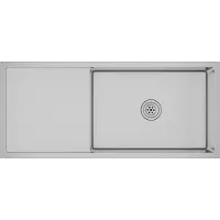 Syfax Fregadero de cocina hecho a mano de acero inoxidable