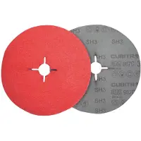 3M Disco de lija para fibra Cubitron II 987C, 125 mm, grano P080+