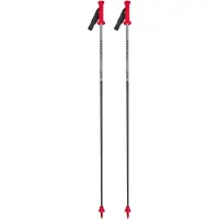 Van Deer - Bastones esquí - Race GS Carbon Grey/Black/Red - Talla 130 cm - Gris