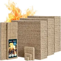 KOTARBAU Set 2600 Unidades Pastillas Encendido Barbacoa - Lana De Madera - 25x8x13 cm - Pastillas Encendido Chimenea - Iniciador De Fuego
