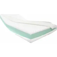 Dibapur Visco Aloe Vera: (145x190) Colchón ortopédico de viscoelástico y espuma fría (alta densidad), aproximadamente 16 cm de núcleo, con funda de Aloe Vera suave, aproximadamente 16,2 cm de grosor