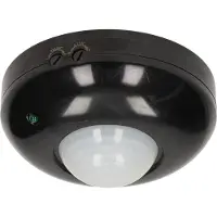 ORNO Sensor de movimiento OR-CR-203/B, 360°, color negro