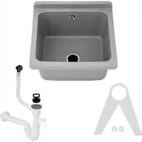 QLS Lavabo de desagüe, lavabo, lavamanos, pileta, cámara, jardín, garaje, taller, 10840