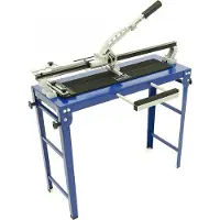 HBM 600 mm. Cortadora de azulejos profesional Heavy Duty con soporte y 2 discos de corte