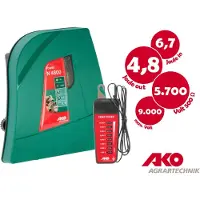 AKO Power N4800 BG, fuente de alimentación de 230V, 4,8 Joules + probador de cercas