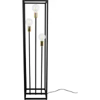Light11 HOME Lámpara de pie metálica negra, 130 cm