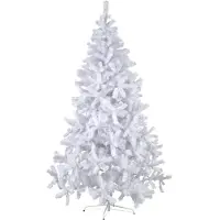 Star Trading Árbol de Navidad "Quebec" de , con base de metal, aproximadamente 210 x 130 cm, color: blanco, aproximadamente 1054 puntas, referencia: 607-70