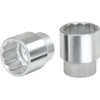 Ks Tools Llave de vaso de 3/4", de 12 caras, corta, de 18 mm