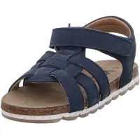 VADO Sandalias 'Sandale Mädchen 58402 162 Nubukleder in blau' azul