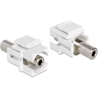 DeLOCK 86336, color dorado, color blanco, 3.5 mm, 3.5 mm, color dorado, 36 mm, 21 mm