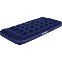 Bestway Colchón hinchable Blue Horizon Step, con bomba de aire integrada, tamaño individual XL/Lo, 188 x 99 x 28 cm