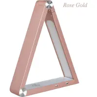 Eurotondisplay Lámpara de mesa LED, color rosa oro. Bajo consumo, 6 vatios. Regulable y con ajuste de tono de color. Clase de eficiencia energética A+