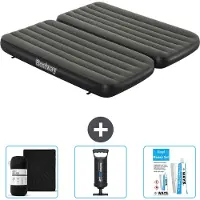 Bestway Colchón hinchable – 3 en 1 – Para 1 o 2 personas – 99 x 188 x 25 cm – Verde – Incluye accesorios