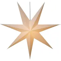 Star Trading Paper Star Frozen: Adorno decorativo de papel, blanco, IP20, forma de estrella, con 1 bombilla