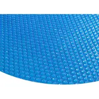 Zelsius Película solar , redonda | Diámetro: 5 metros | Azul | 400 µm | Cubierta para piscina, lámina para piscina