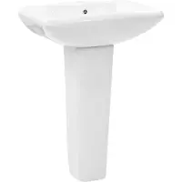 Syfax Lavabo de pie de cerámica blanco 580x470x200 mm