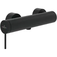 Villeroy & Boch , grifo de ducha de pared, serie Loop & Friends, 273x108x96 mm, color negro mate, 1 unidad.
