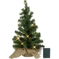 Star Trading Árbol LED Navidad - Jute-Sack - operado a pilas