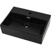 Syfax Lavabo con orificio para grifo cerámica 51,5x38,5x15 cm