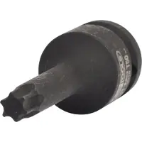 Ks Tools 911.0918, Llave de vaso, 1/2", métrica, 1 cabeza, T50, acero cromo-molibdeno
