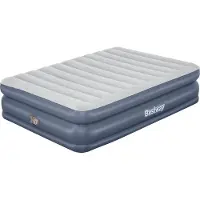 Bestway Colchón hinchable TriTech QuadComfort con bomba eléctrica integrada, tamaño Double XL/Hi, 203 x 152 x 51 cm