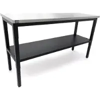 HBM Banco de trabajo de acero inoxidable 182 cm