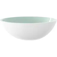 Syfax Lavabo de vidrio blanco 50x37x14 cm