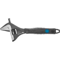Högert Llave ajustable Technik de 215 mm, acero cromo-vanadio, con mango de goma